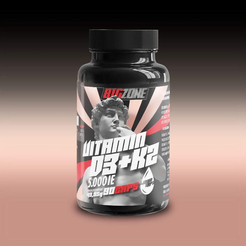 Big Zone - Vitamin D3 + K2 (90 Liquid Kapseln)