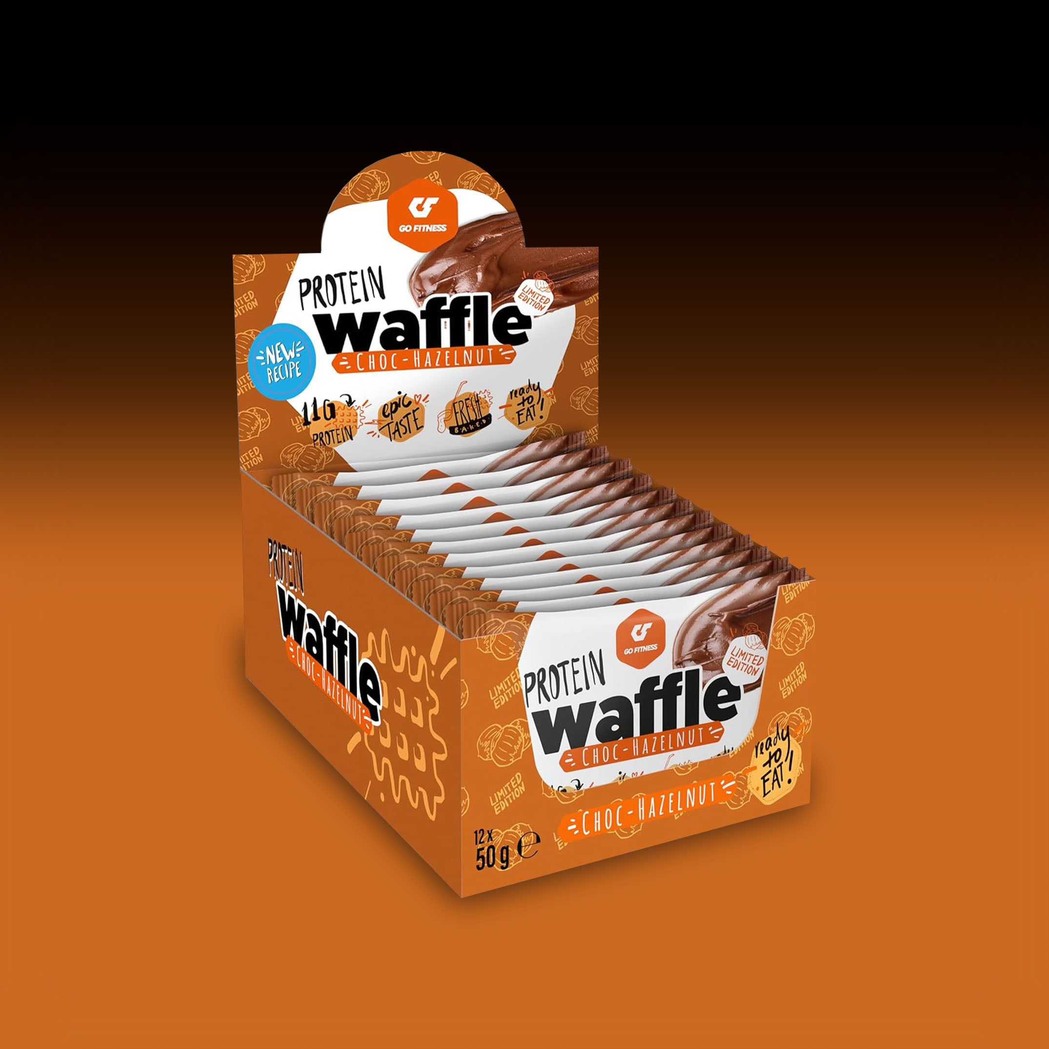 Go Fitness - Protein Waffle (12x50g)