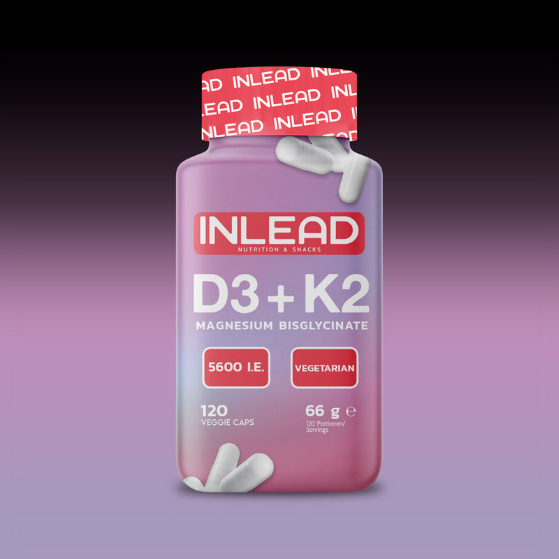 Inlead Nutrition - D3 + K2 + Magnesium (120 Kapseln)