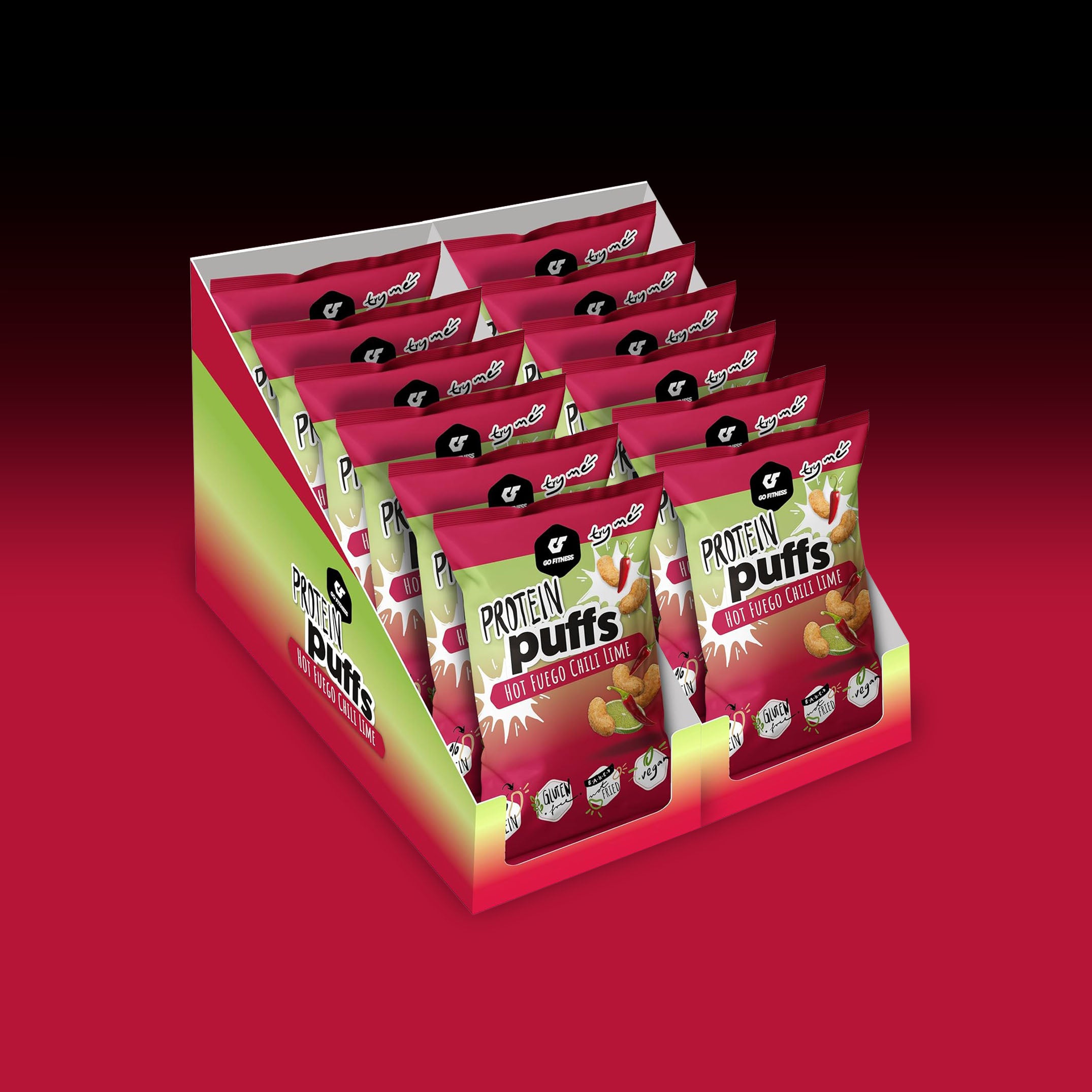Go Fitness - Protein Puffs (12x50g)