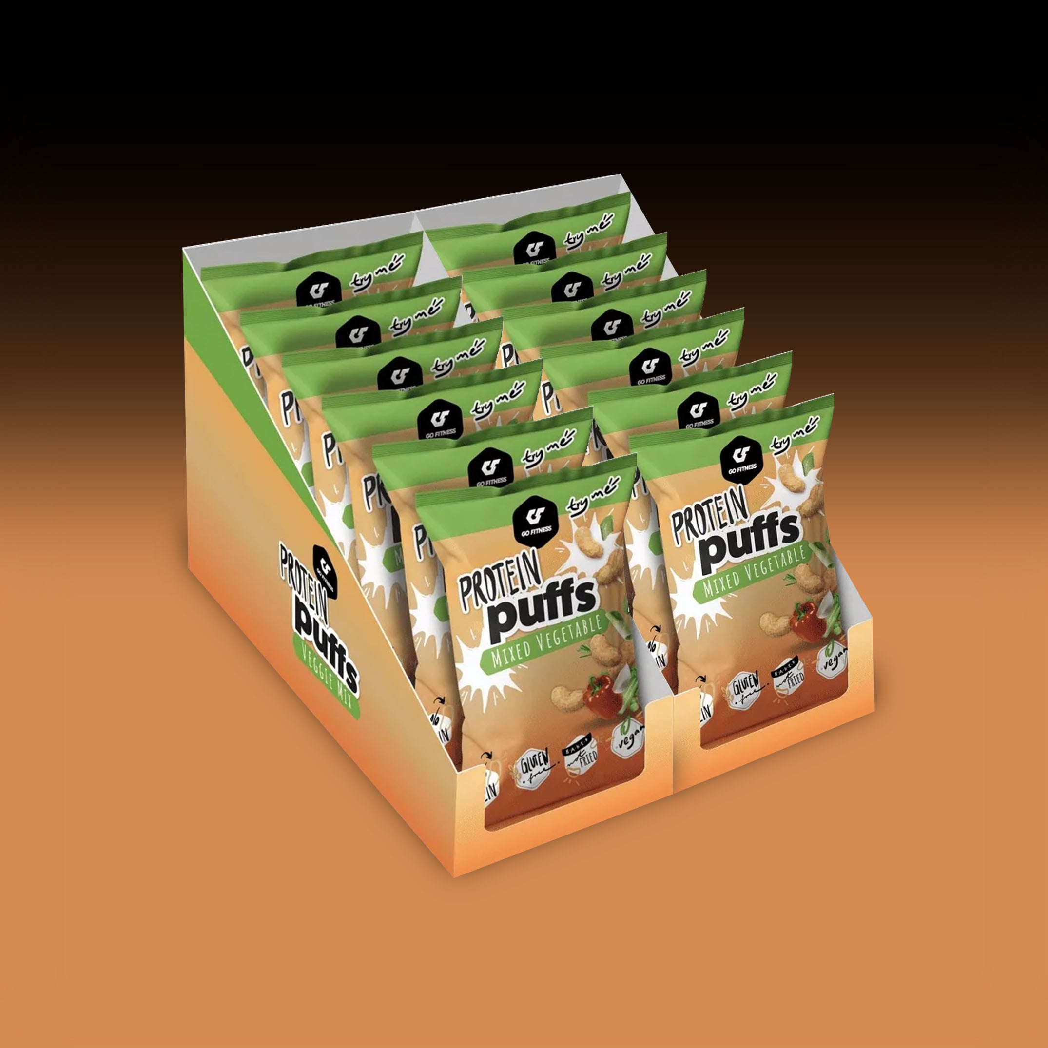 Go Fitness - Protein Puffs (12x50g)