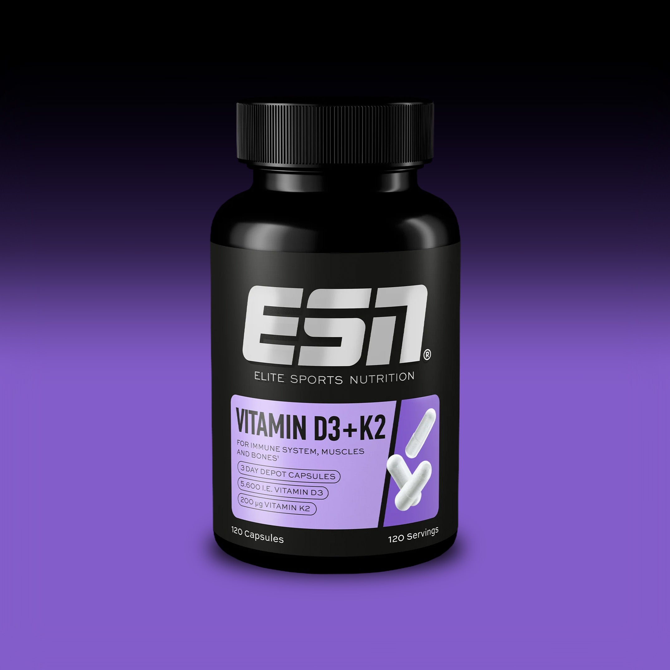 ESN - Vitamin D3 + K2 (120 Kapseln)