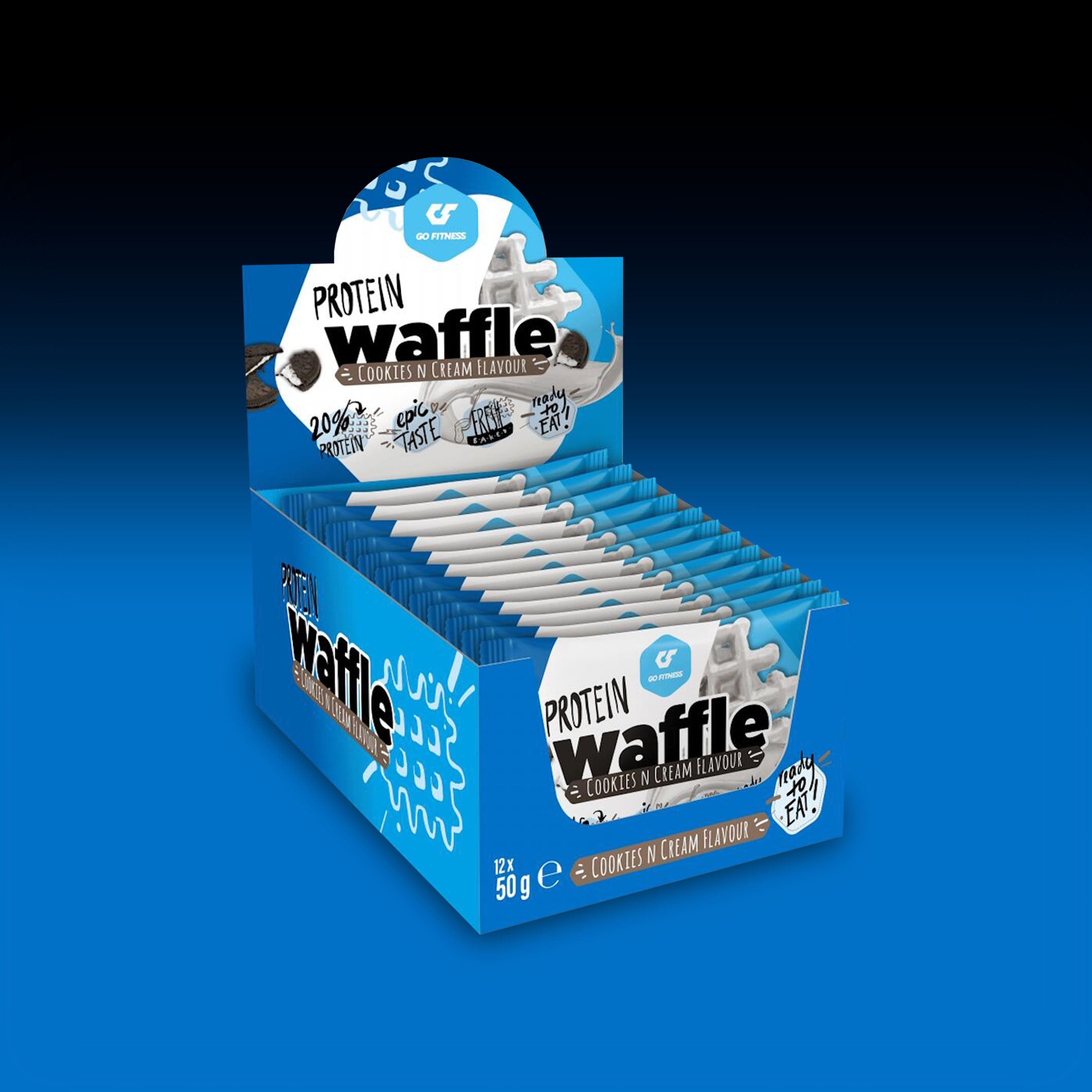 Go Fitness - Protein Waffle (12x50g)