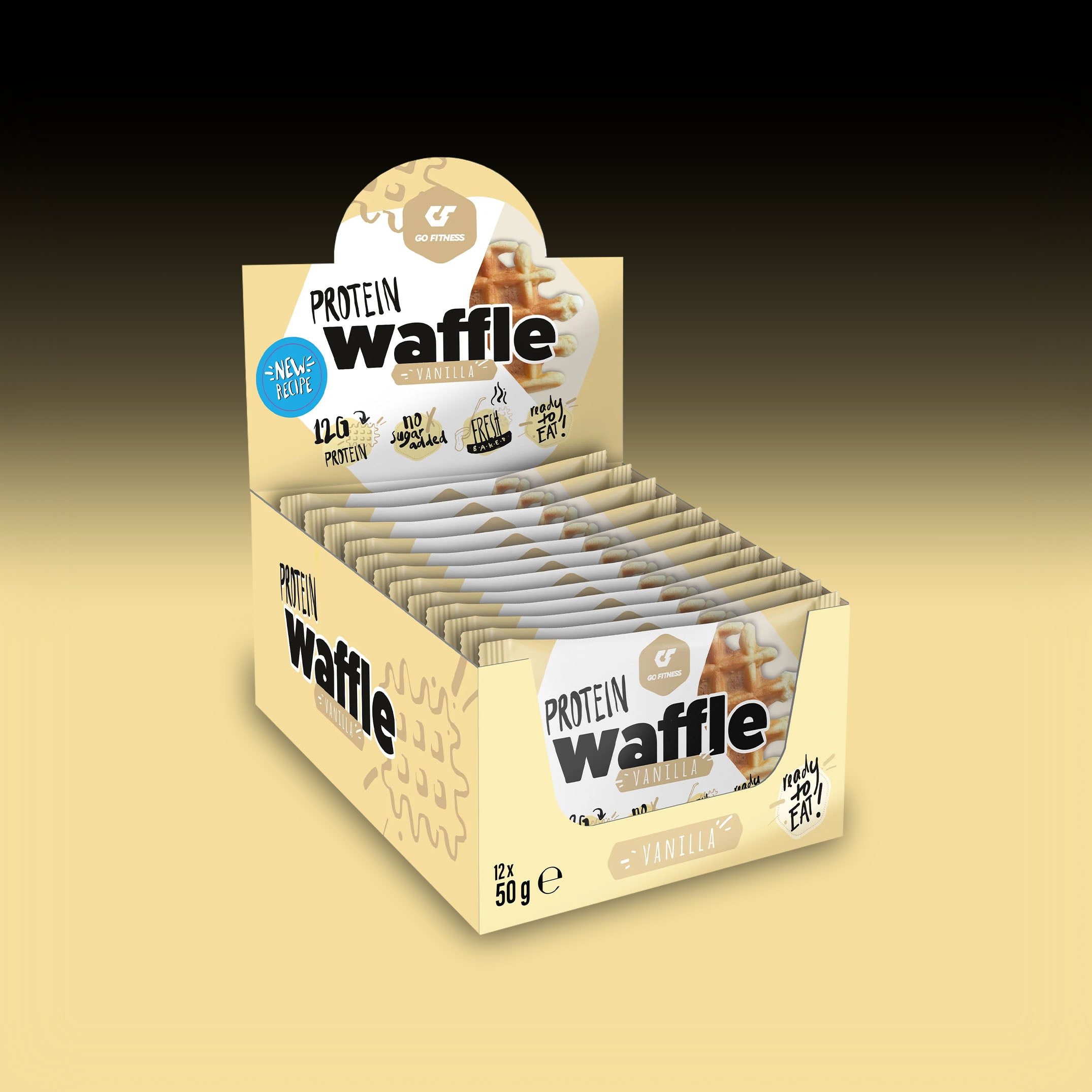Go Fitness - Protein Waffle (12x50g)
